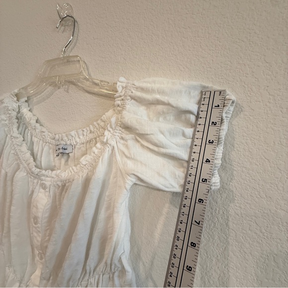 Jacquie The Label White Button-Front Mini Dress – 👗 Size Small, Boho Style - Picture 15 of 16
